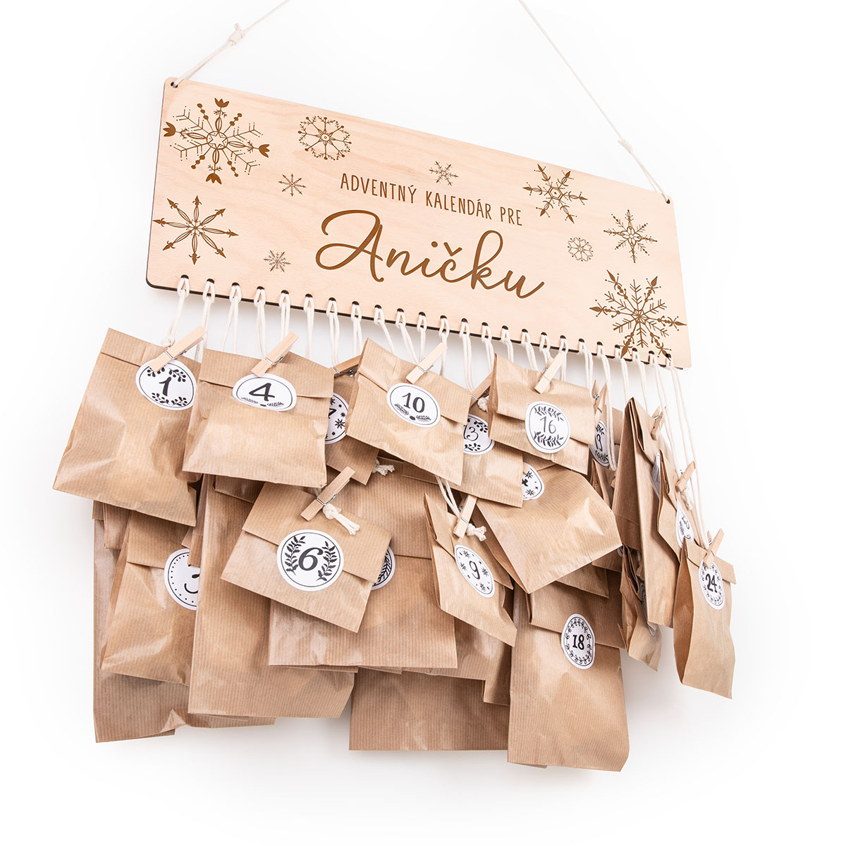 Adventný kalendár s vlastným menom